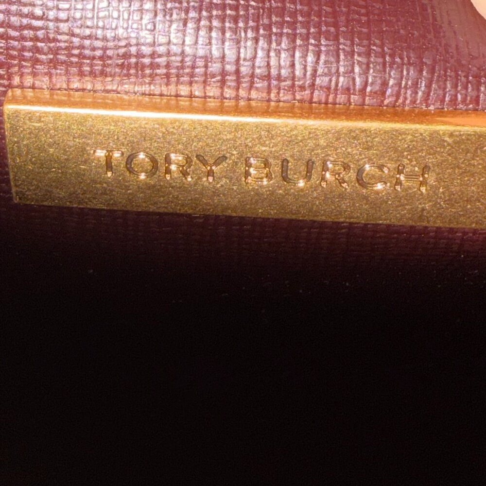 Gorgeous Tory Burch Robinson Convertible Bag Deep Wine Color - Picture 9 of 15